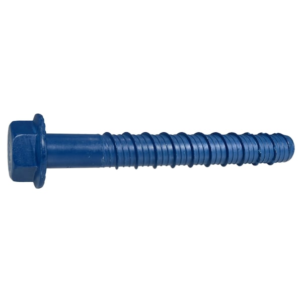 Torquemaster Masonry Screw, 3/4" Dia., Hex, 6 1/4 in L, Steel Blue Ruspert, 5 PK 53260 - main